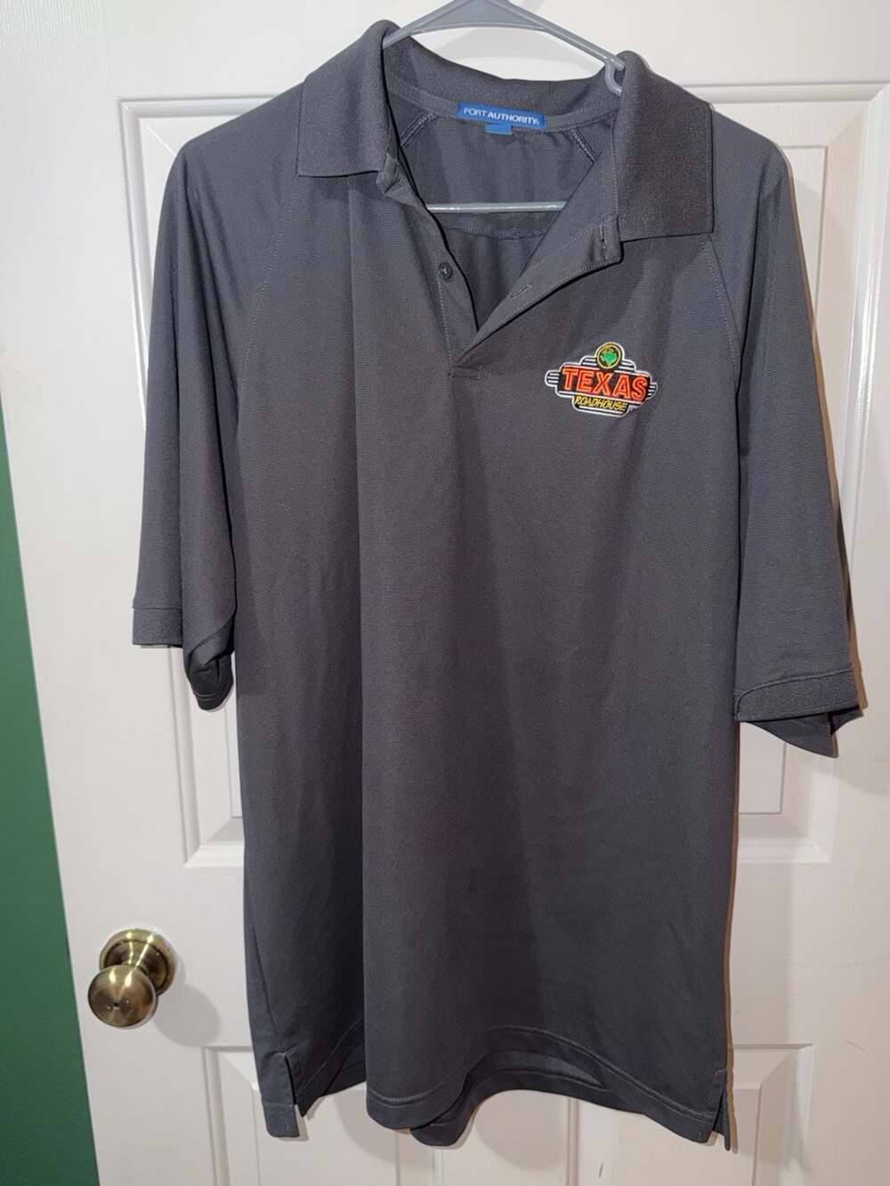 Port Authority Texas Roadhouse Polo Shirt Size XL Gray